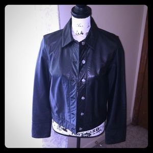 Banana Republic moto leather jacket